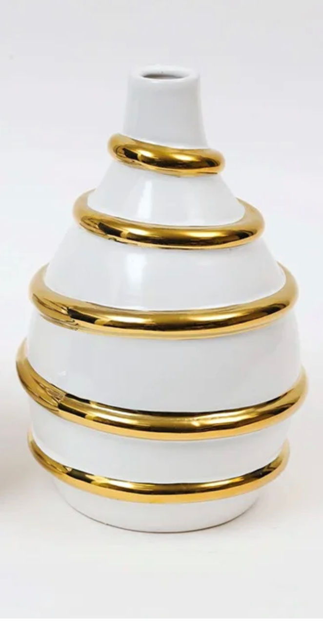 Thumbnail: High-grade European luxury gold silver ceramic vase ornaments Interior decoratio