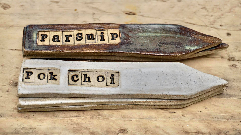 Thumbnail: Plant, Veg and Herb Ceramic Markers (personalised)