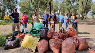 קיבוץ ניר דוד במבצע ניקיון חניון גשר הקנטרה שעל נחל חרוד בסמוך לבית שאן