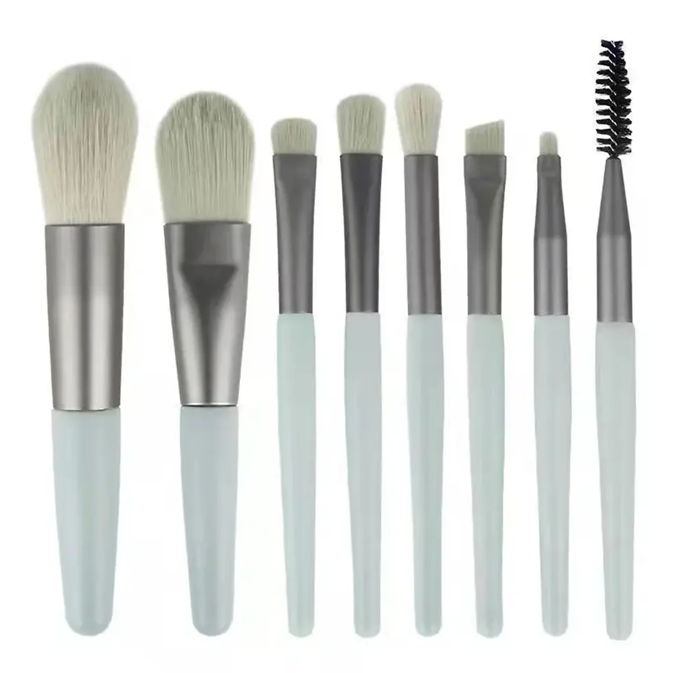 Thumbnail: New 8Pcs Makeup Brush Set Makeup Concealer Brush Blush Loose Powder Brush Eye