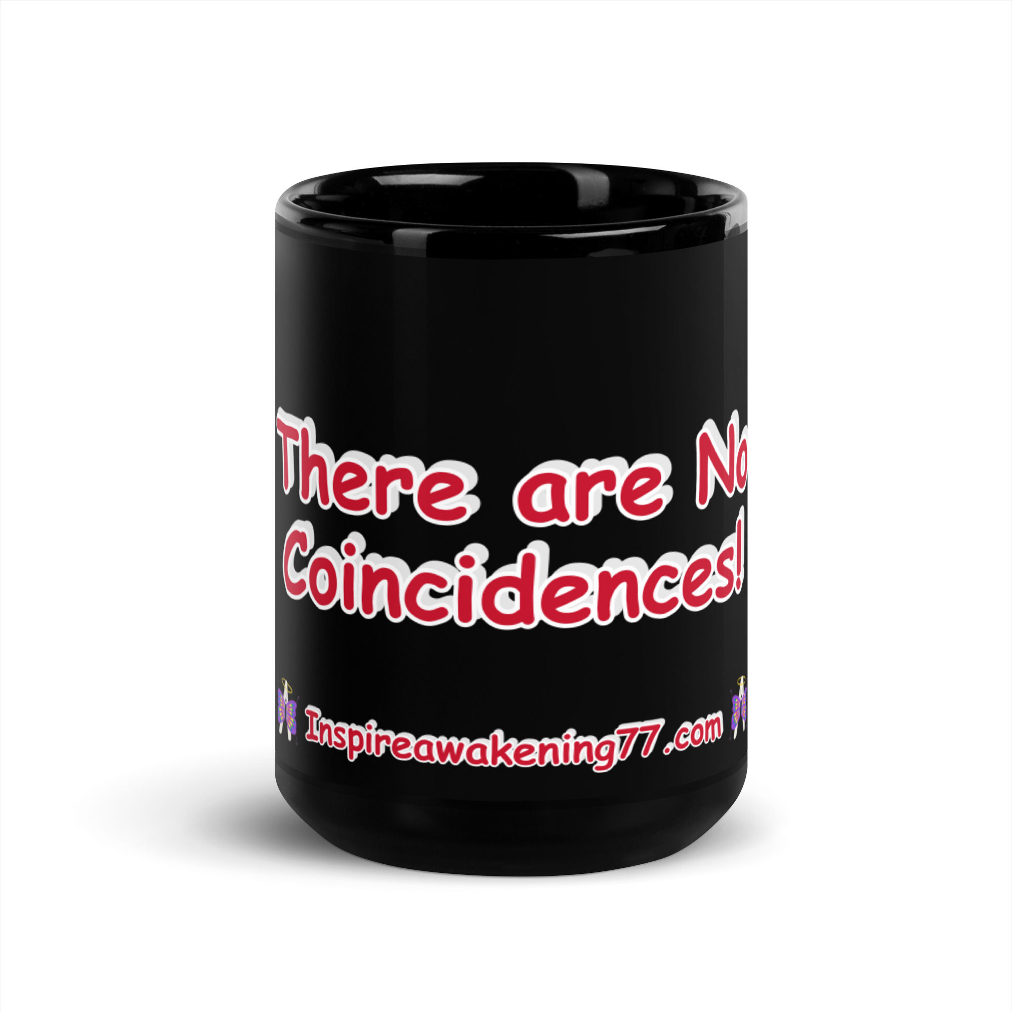 No Coincidences Black Glossy Mug