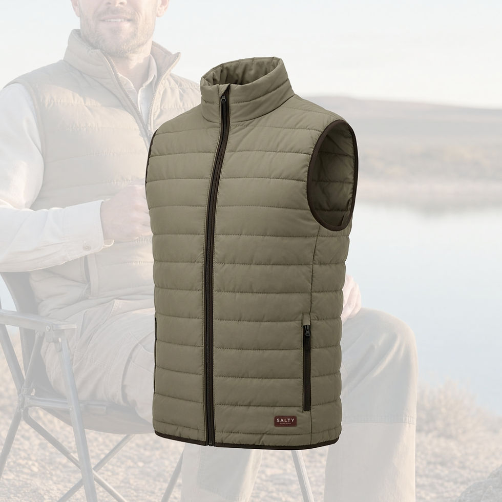 Thumbnail: Salty Men's Bwindi Sleeveless Ripstop Puffer Jacket