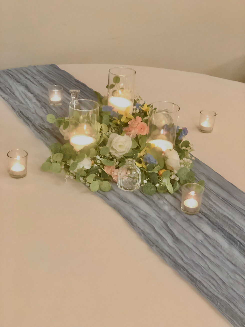 Thumbnail: Table Runner - Dusty Blue
