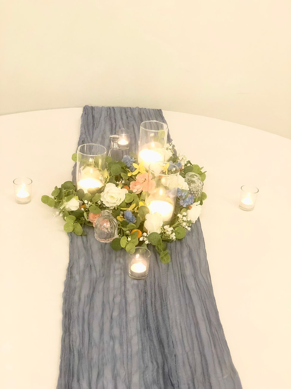 Thumbnail: Table Runner - Dusty Blue