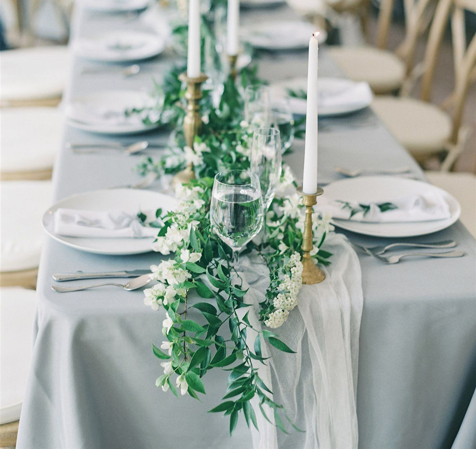 Thumbnail: Table Runner - White Chiffon