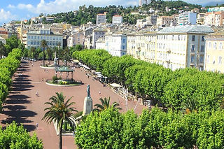 La place St Nicolas à Bastia