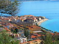 Vue d'Ajaccio depuis le sentier des crètes