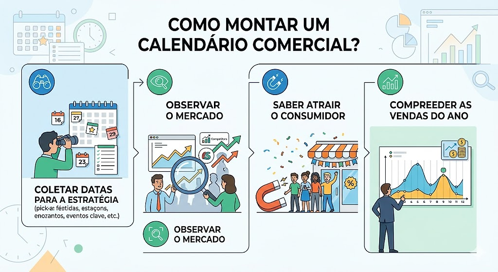 Dicas de como montar um calendário comercial