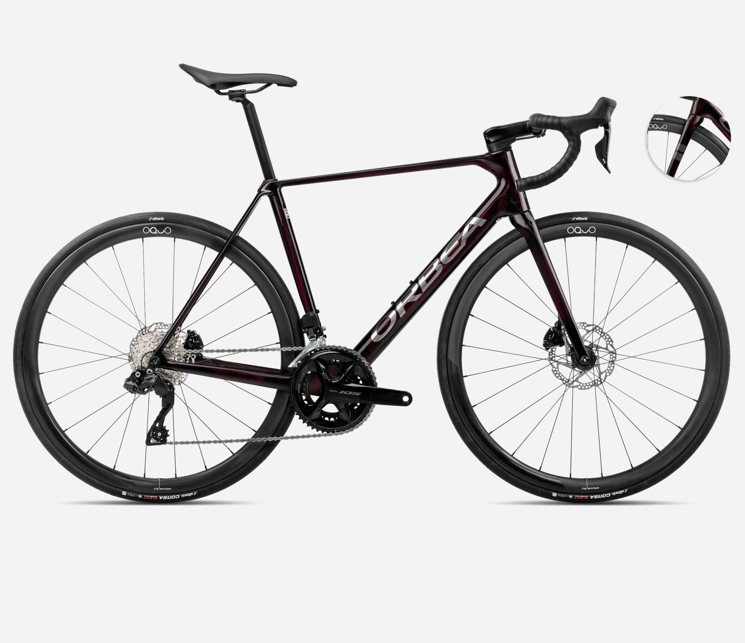 Orbea Orca M35i, 2025, "Red Wine Carbon"