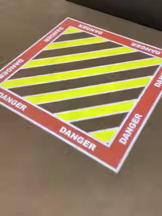 Safety Cast Danger Sign