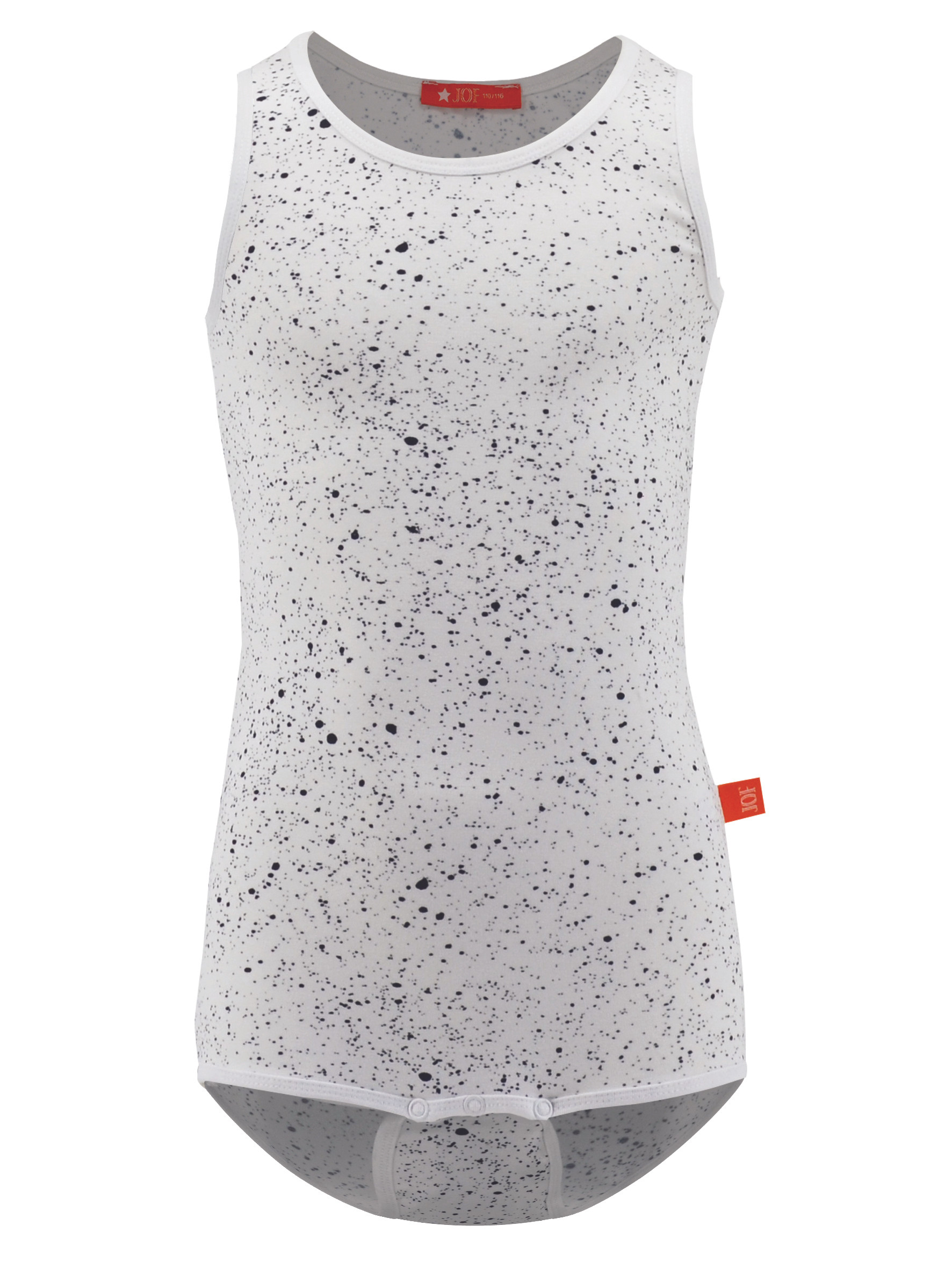Splash print sleeveless onesie