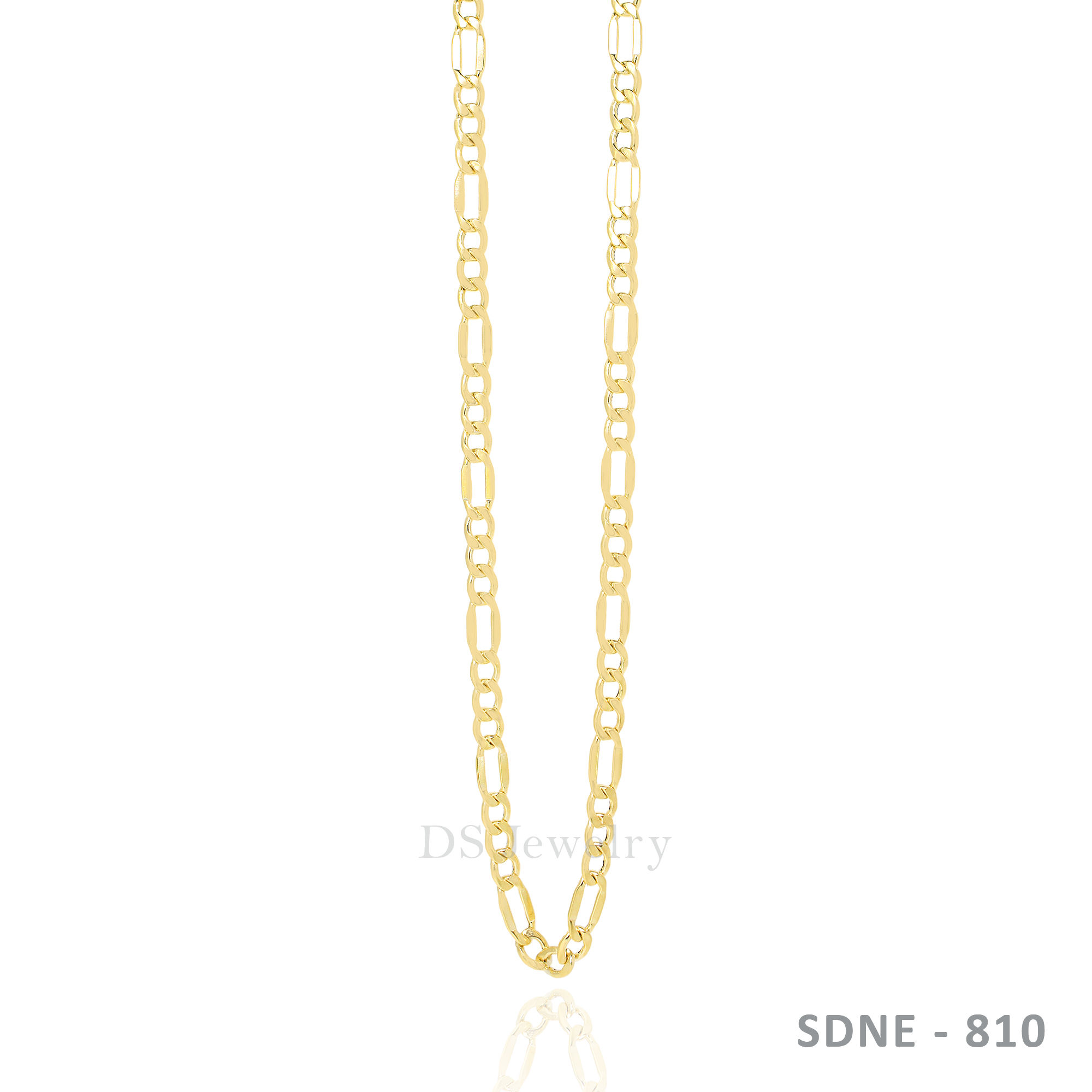 18K-YG Figaro Necklace