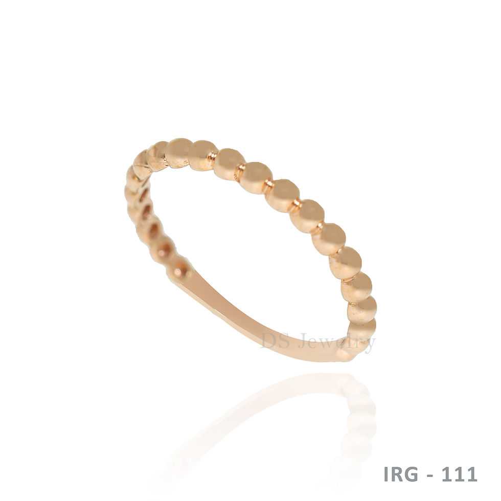 Thumbnail: 18K-RG Ball Link Ring