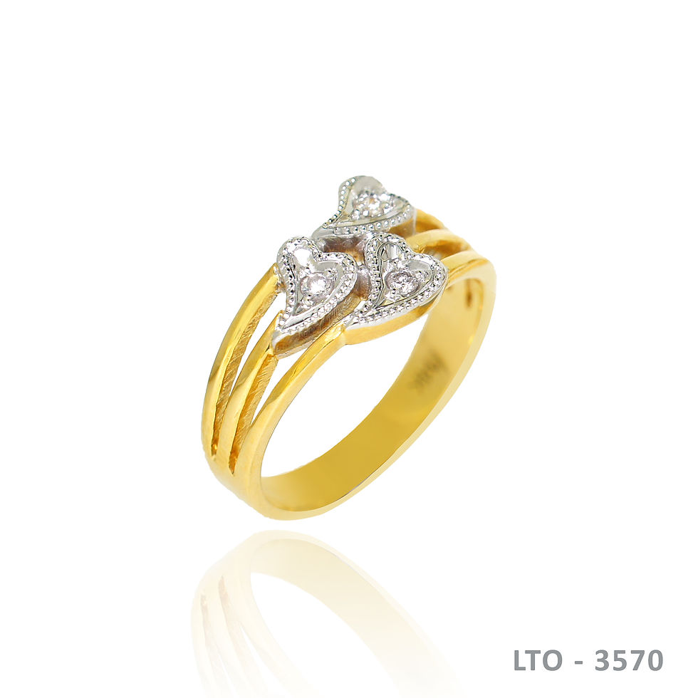 Thumbnail: 14K-YG Diamond in Heart Design Set R-EG