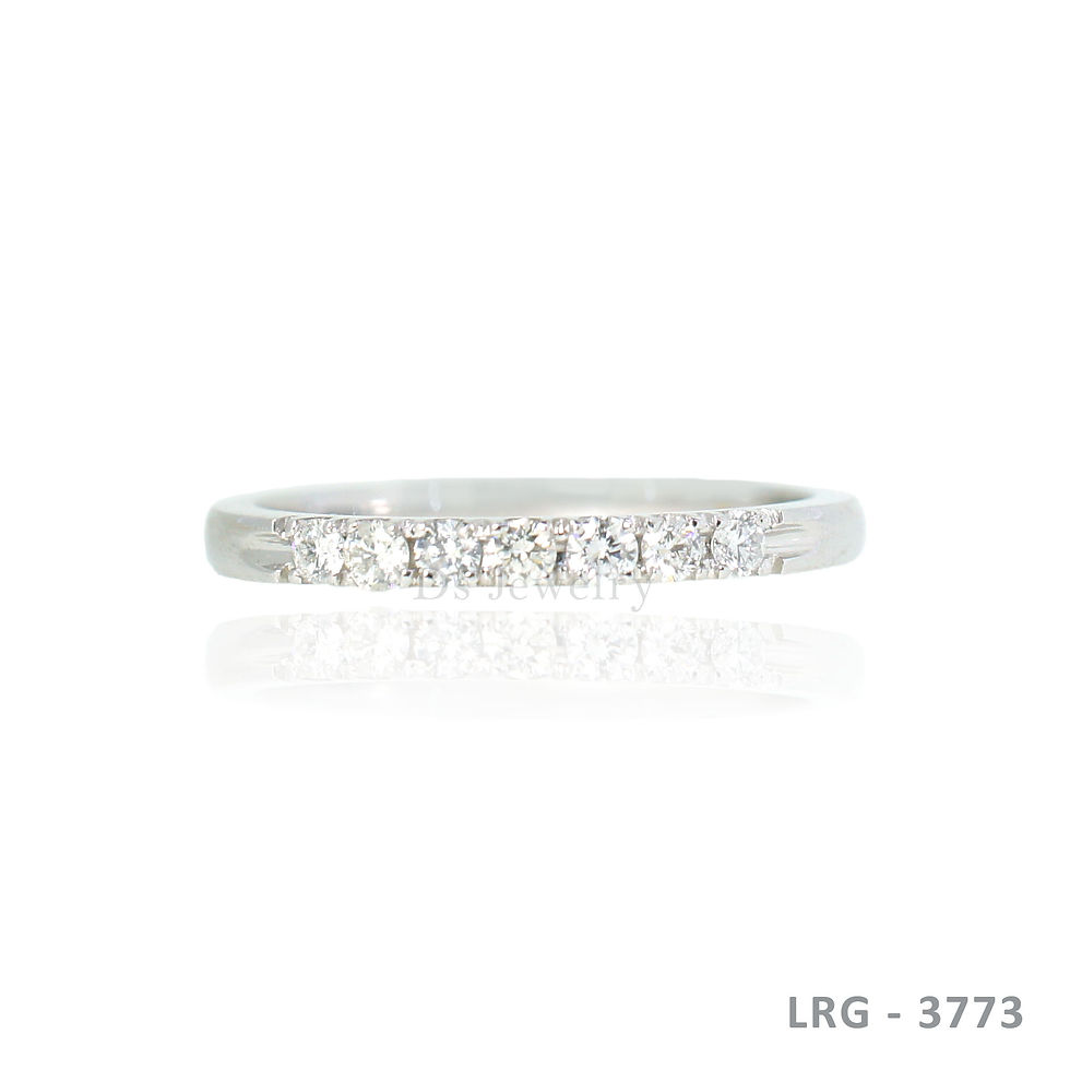 14K-WG Half Eternity Ring