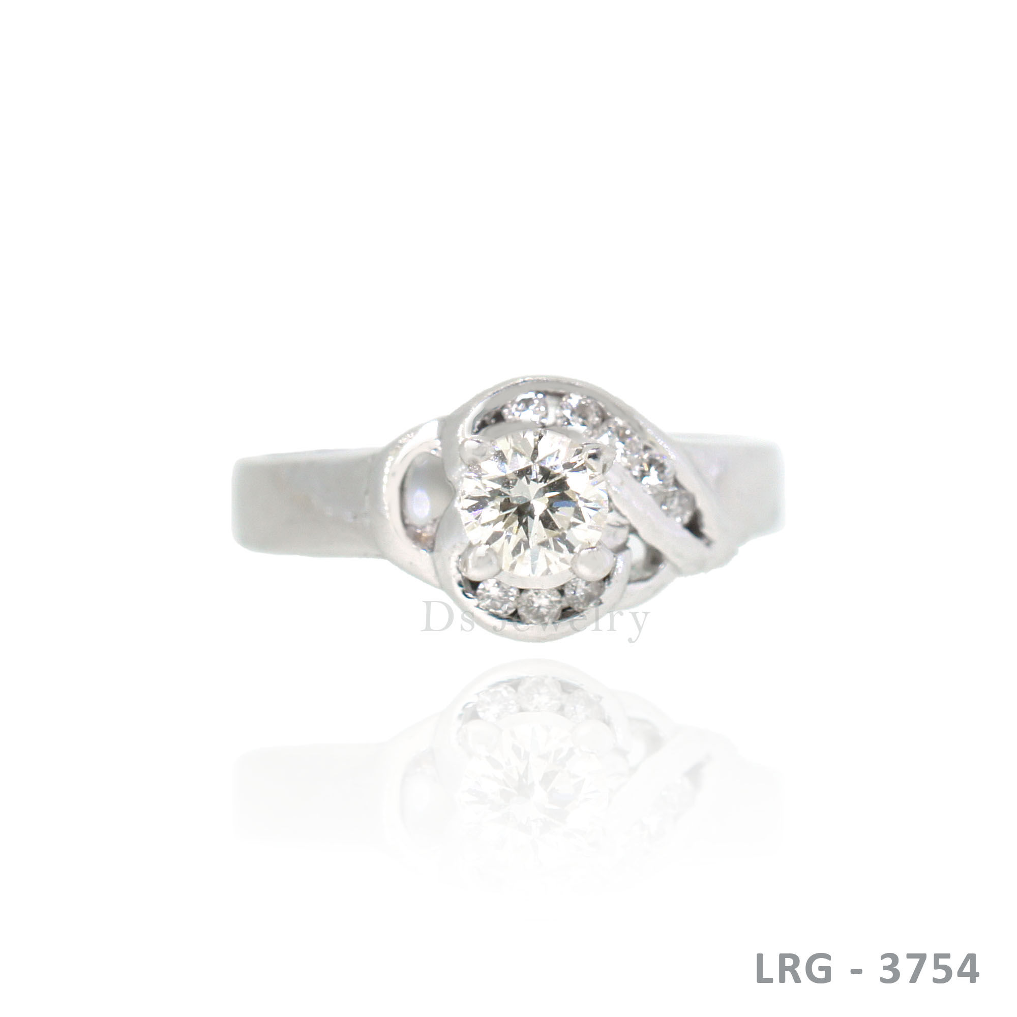 14K-WG Diamond Ring