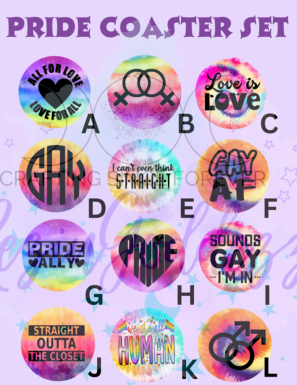 Pride Car Coaster Set