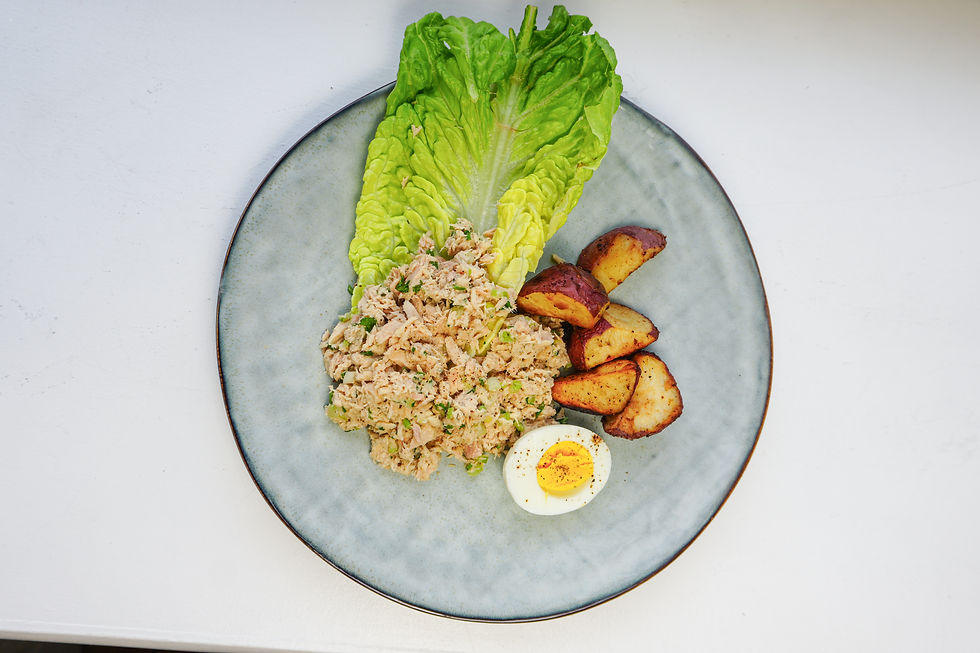 Marinated tuna wrap -roasted potatoes Meals-mar27