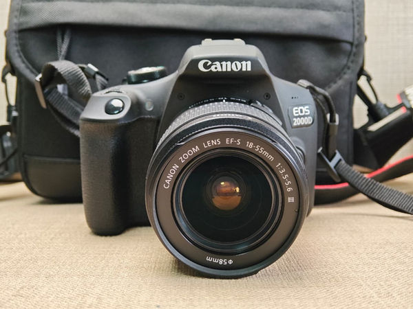 Canon EOS 2000D DSLR Camera with EF-S 18-55mm Lens
