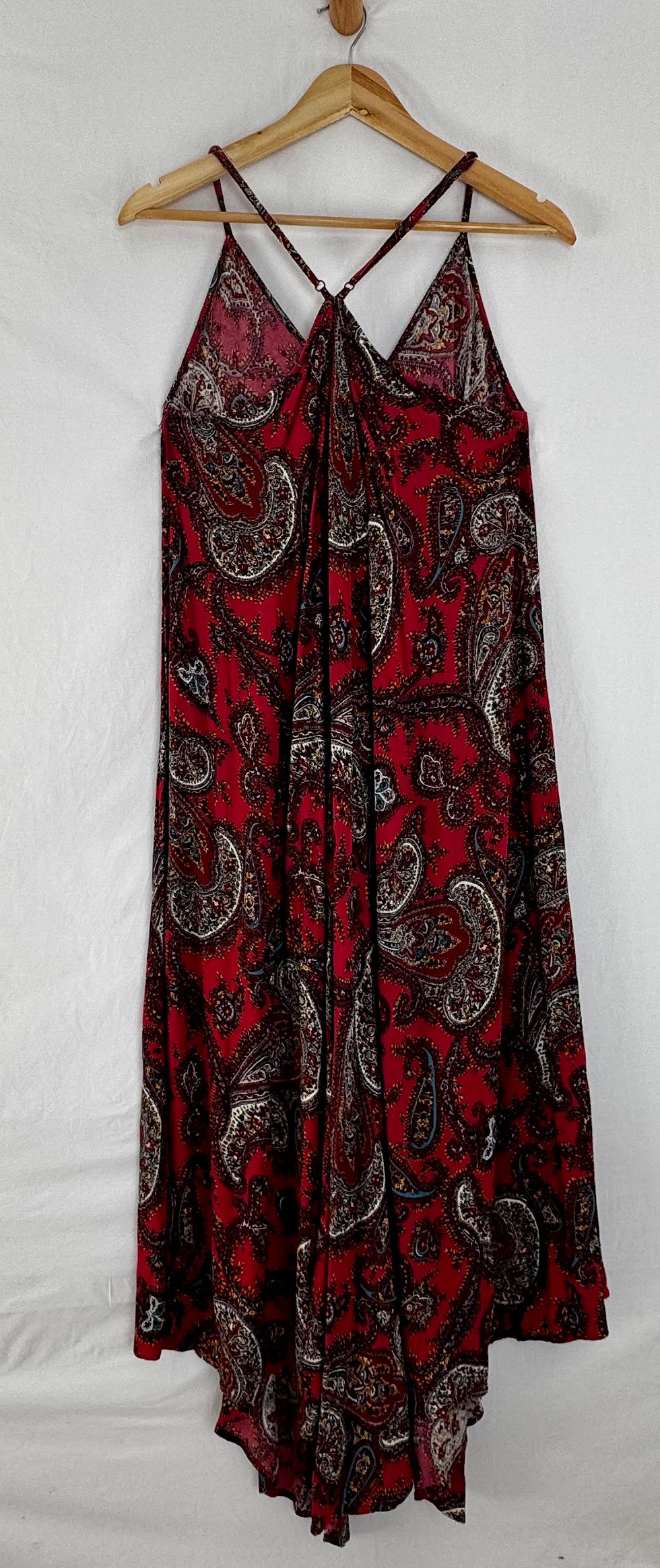 Thumbnail: FATFACE  brick red paisley printed sundress size 12