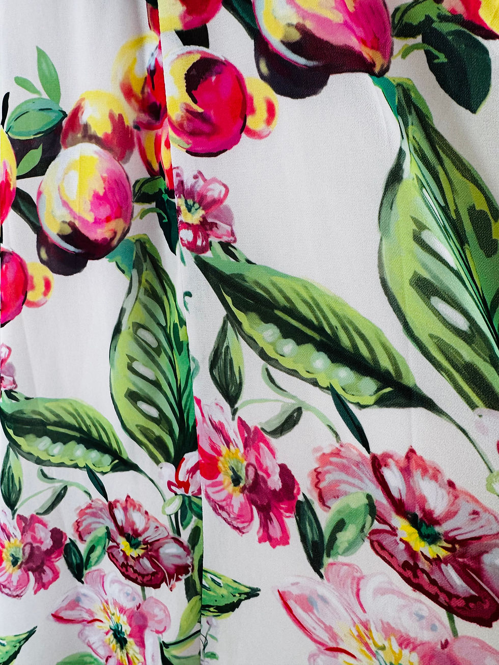 Thumbnail: H&M pastel floral sleeveless dress size XS