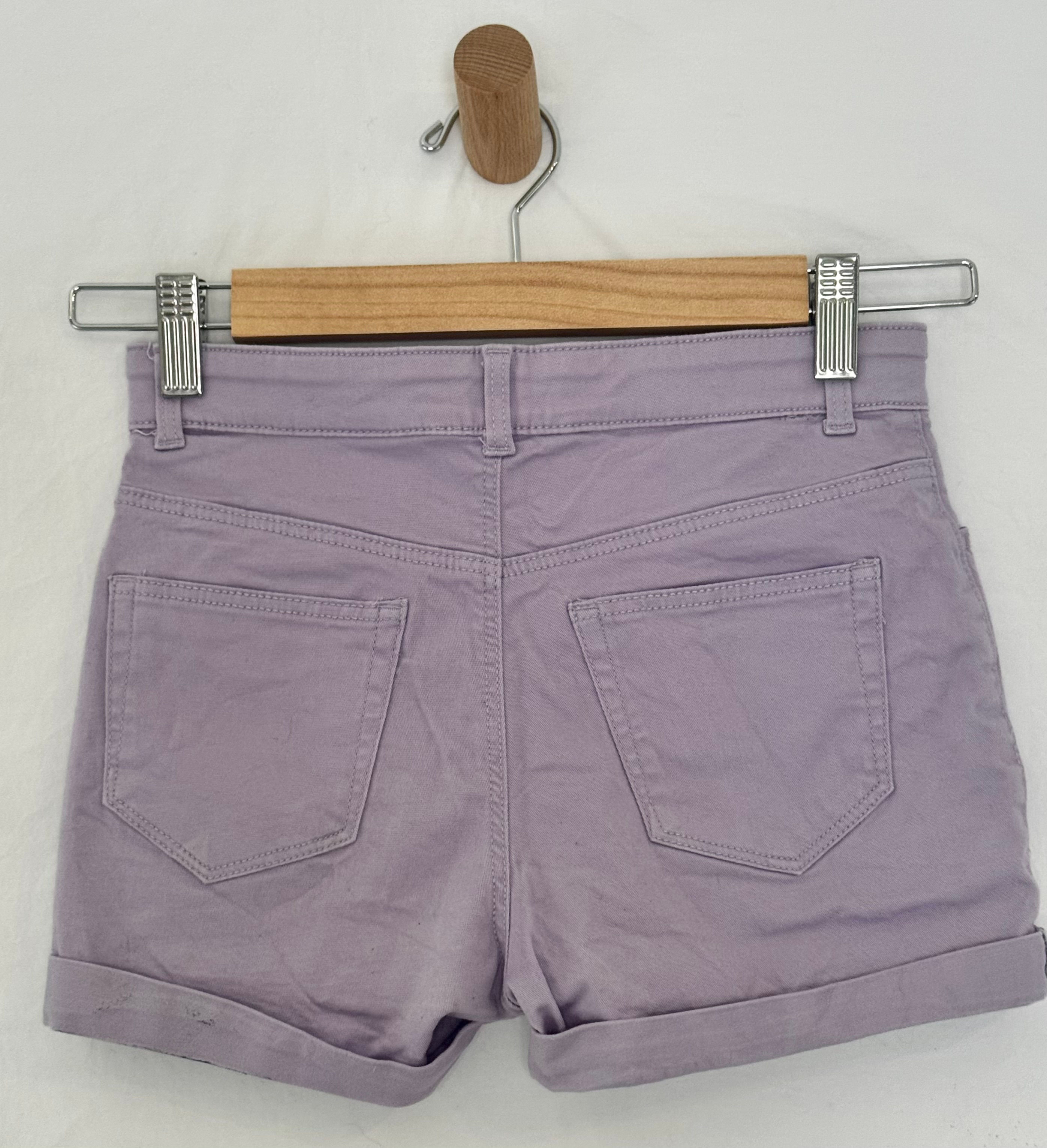 H&M lilac jean style shorts Age 11-12yrs