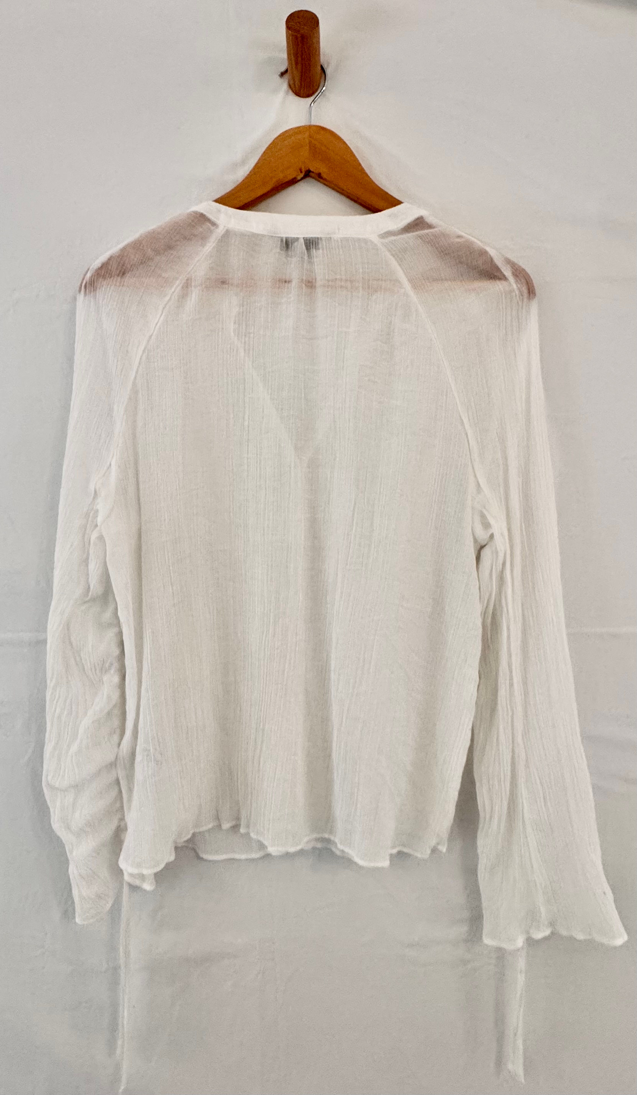 NEXT size 14 white crinkle blouse