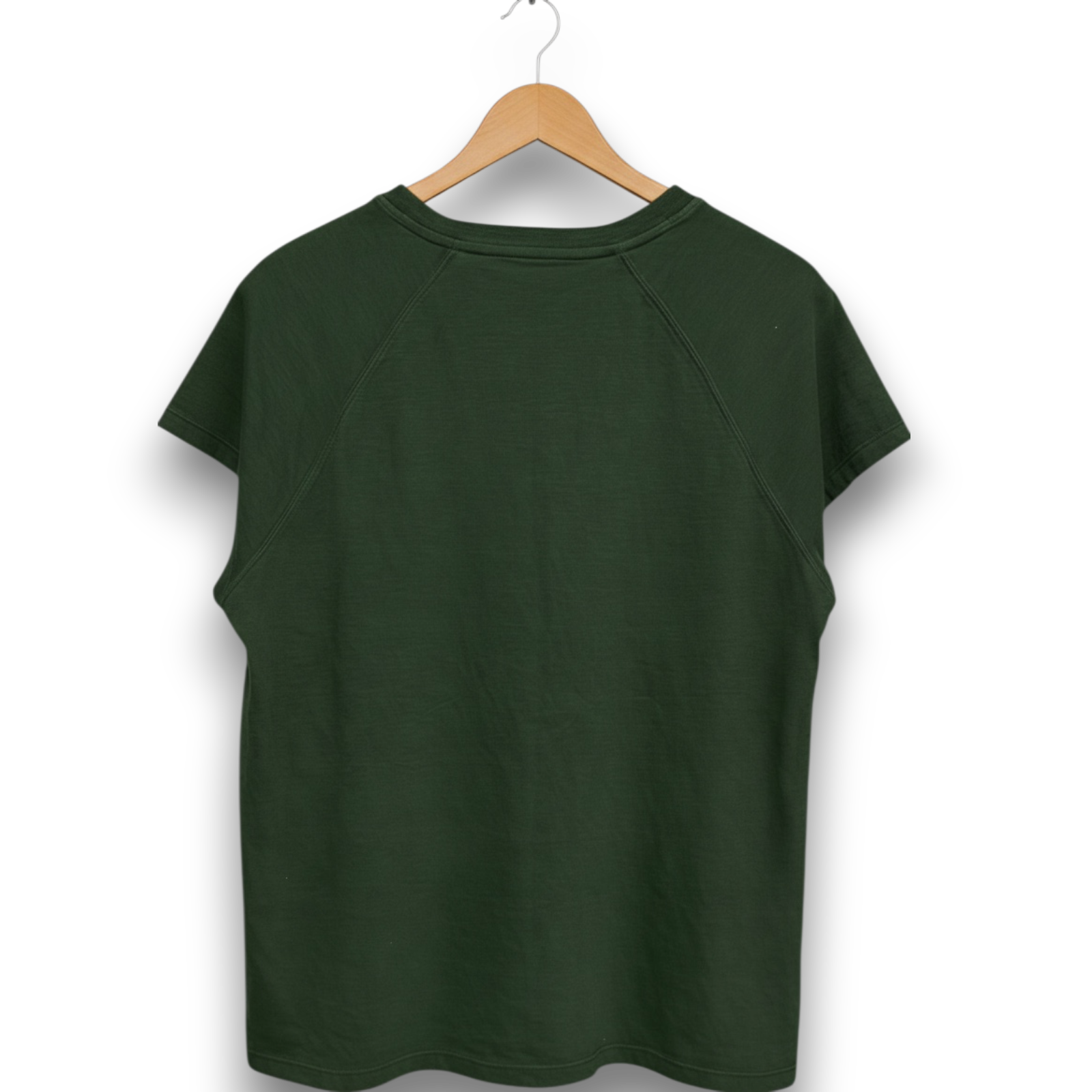 Moss green cotton slouch T shirt size M
