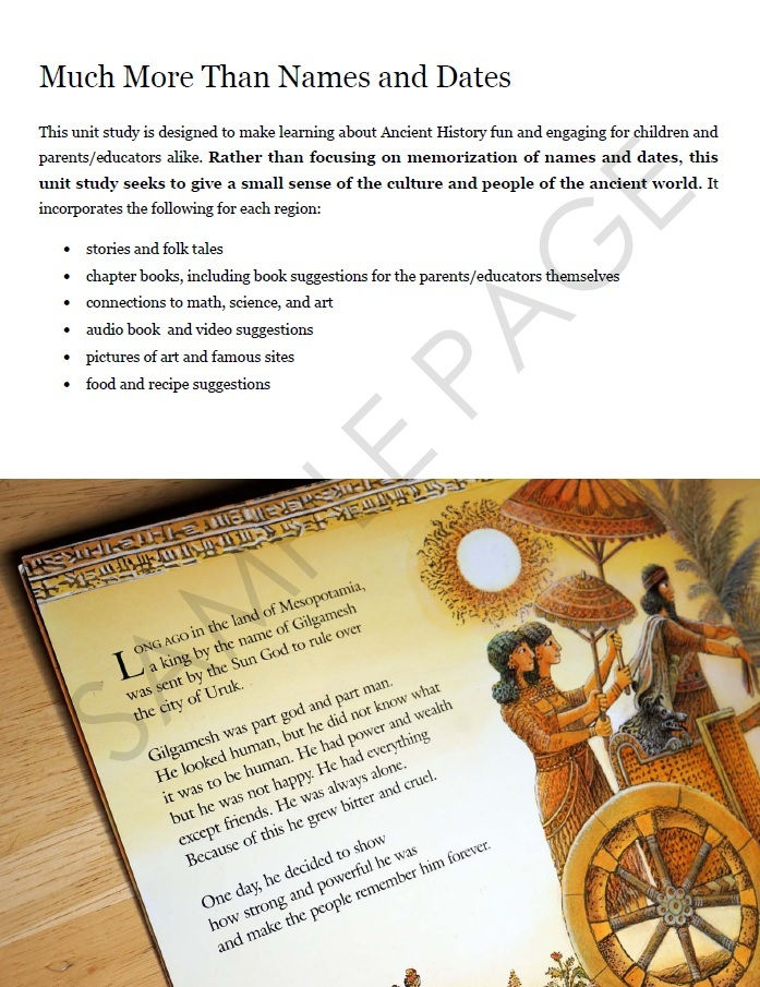 Thumbnail: All Around the Ancient World Unit Study and Cookbook