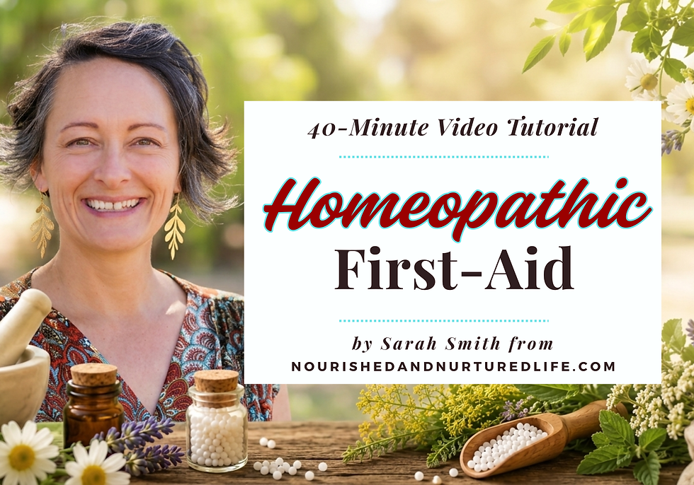 ❤️🩹💪⚕️FULL COURSE: Homeopathic First Aid for Bruises, Sprains, Wounds, Bites, Burns, and More!