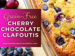 Cherry Chocolate Clafoutis (Grain-Free Custard Cake)