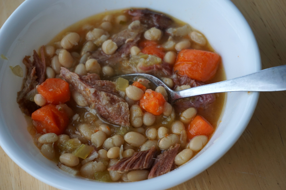 Ham, Bean, and Bacon Soup