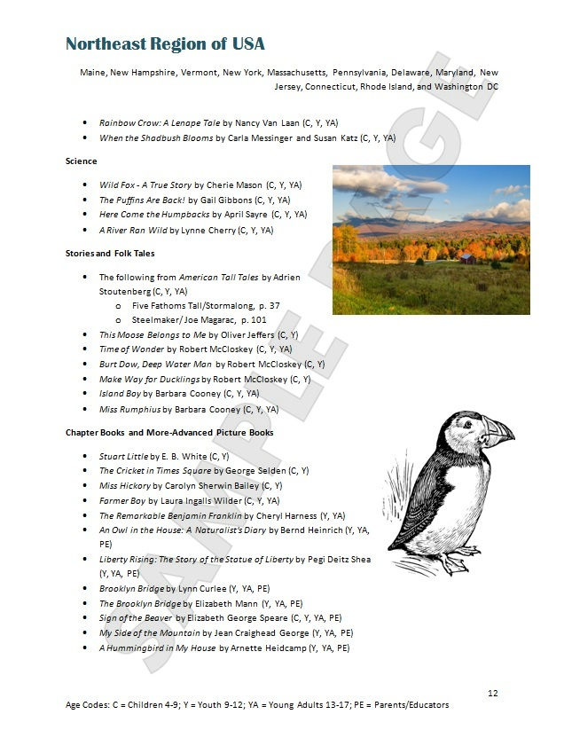 Thumbnail: All Around the USA - Read-Aloud-Based Unit Study