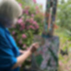 Painting in the Rose Garden