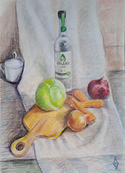 натюрморт с водкой