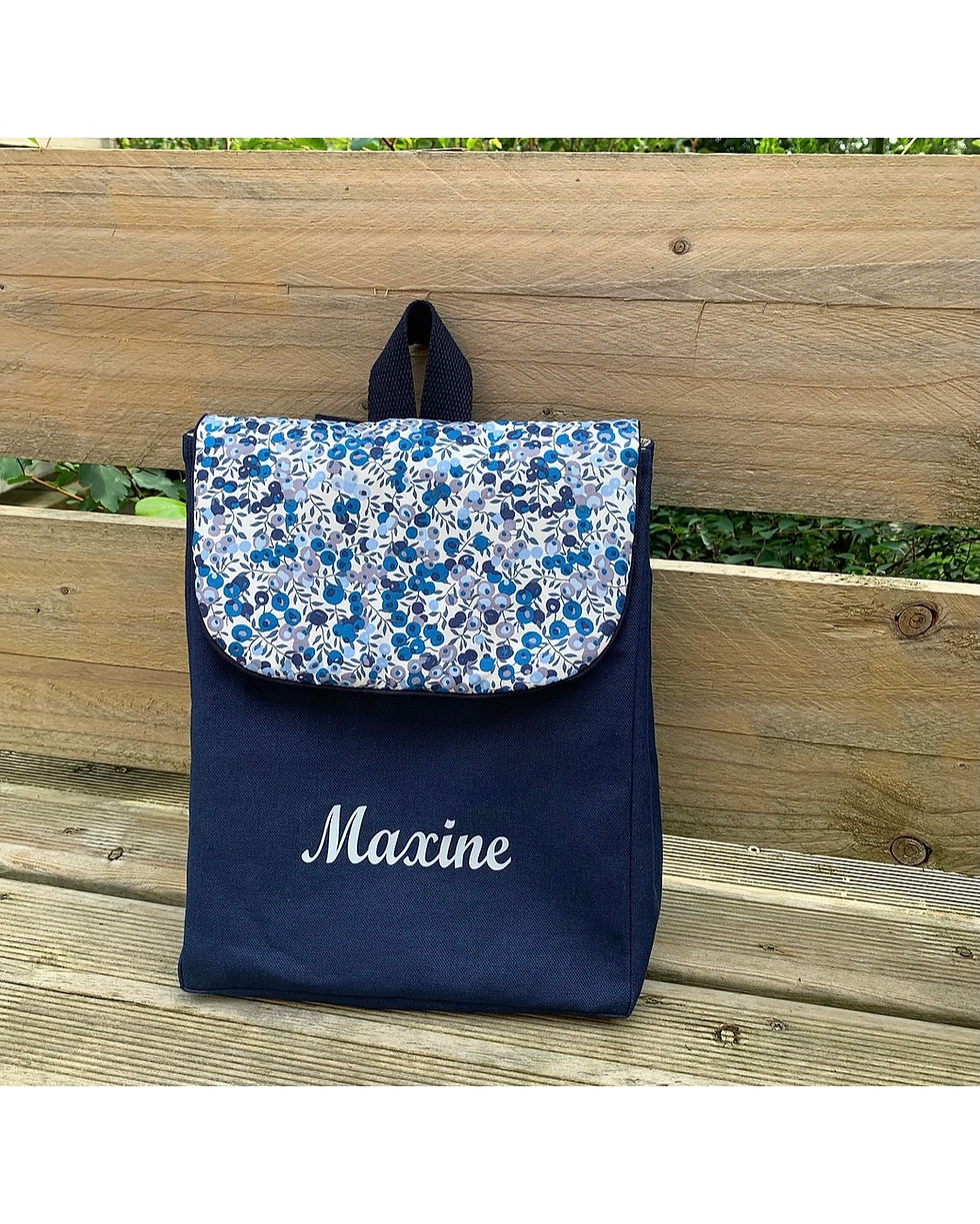Miniature : Sac à dos bleu marine, modèle au choix