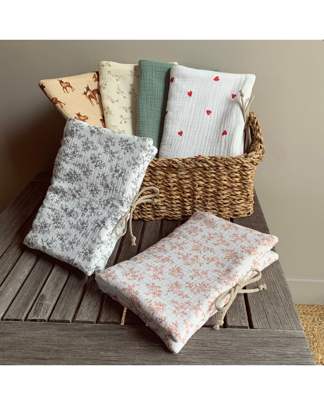 Protège carnet de santé gaze de coton