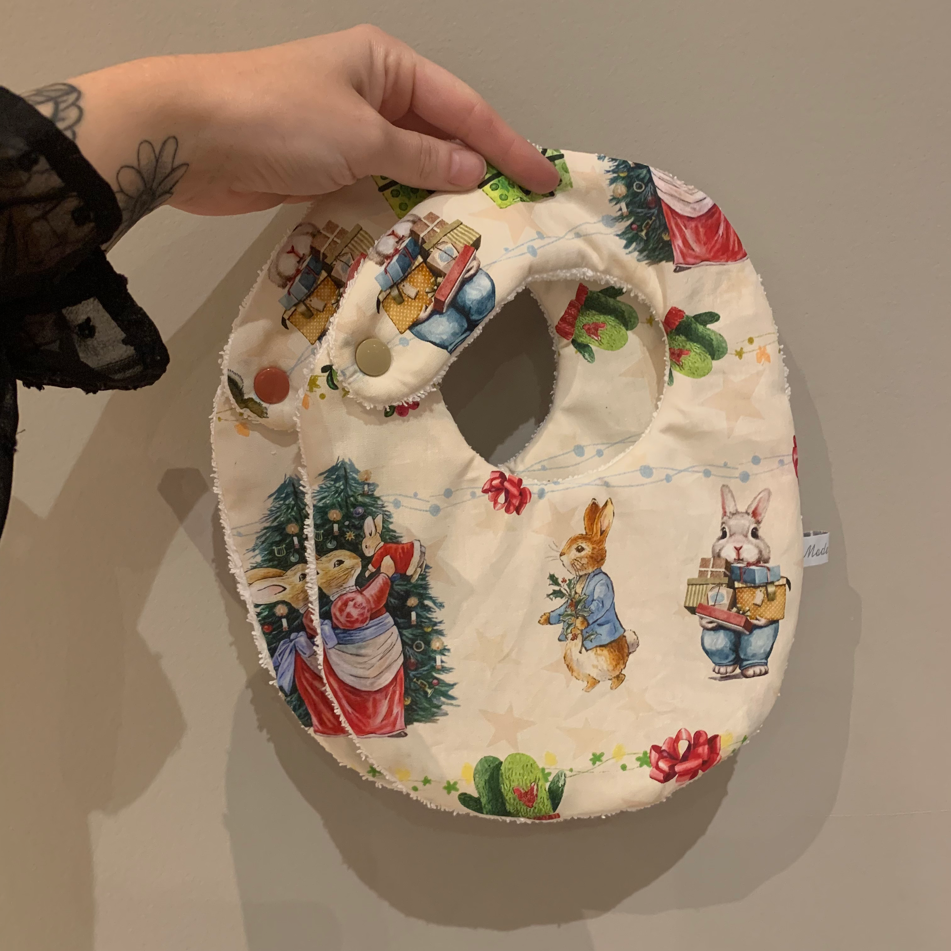 Bavoir de noël Lapin