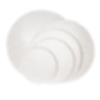 8" WHITE ROUND DRUM