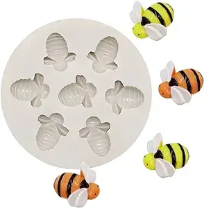 7 Cavity Bumble Bee Silicone Mold