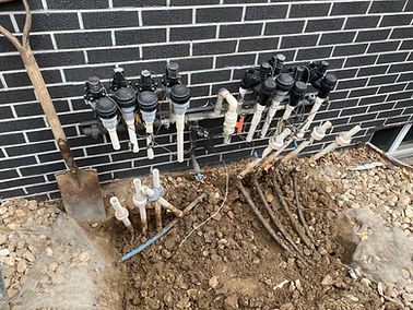 valves sticking out of ground