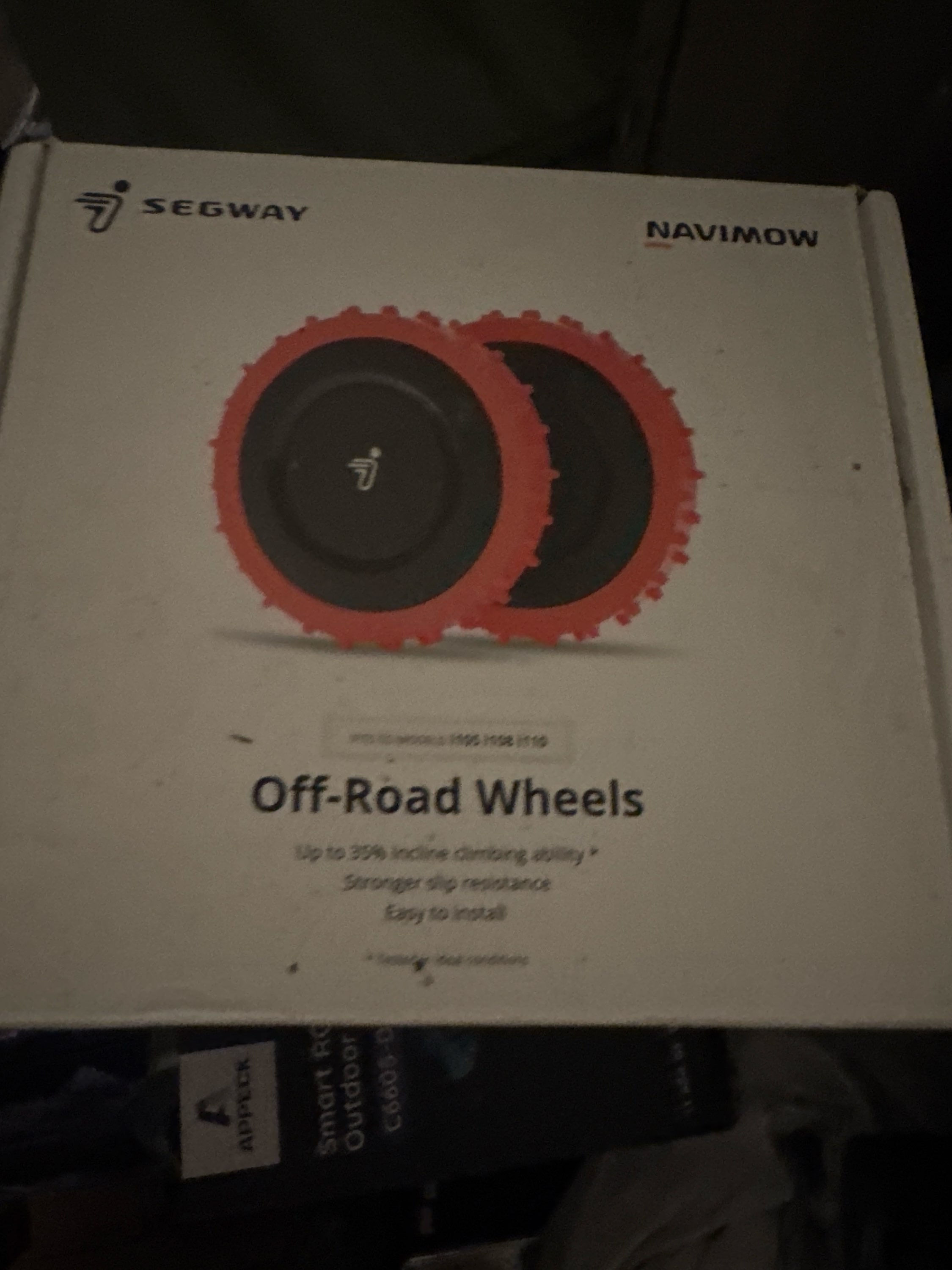 Navimow off-road wheels