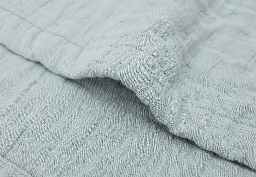 Thumbnail: JACQUARD BLANKET | sea green