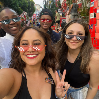 visiting the colorful steps in Rio