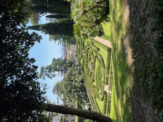 the garden at the Vatican Museum