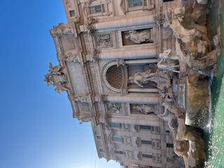 a fountain in Italy
