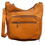 Thumbnail: Cross Panel Leather Concealment Crossbody Bag