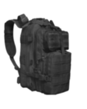 Black Tactical Backpack Front View