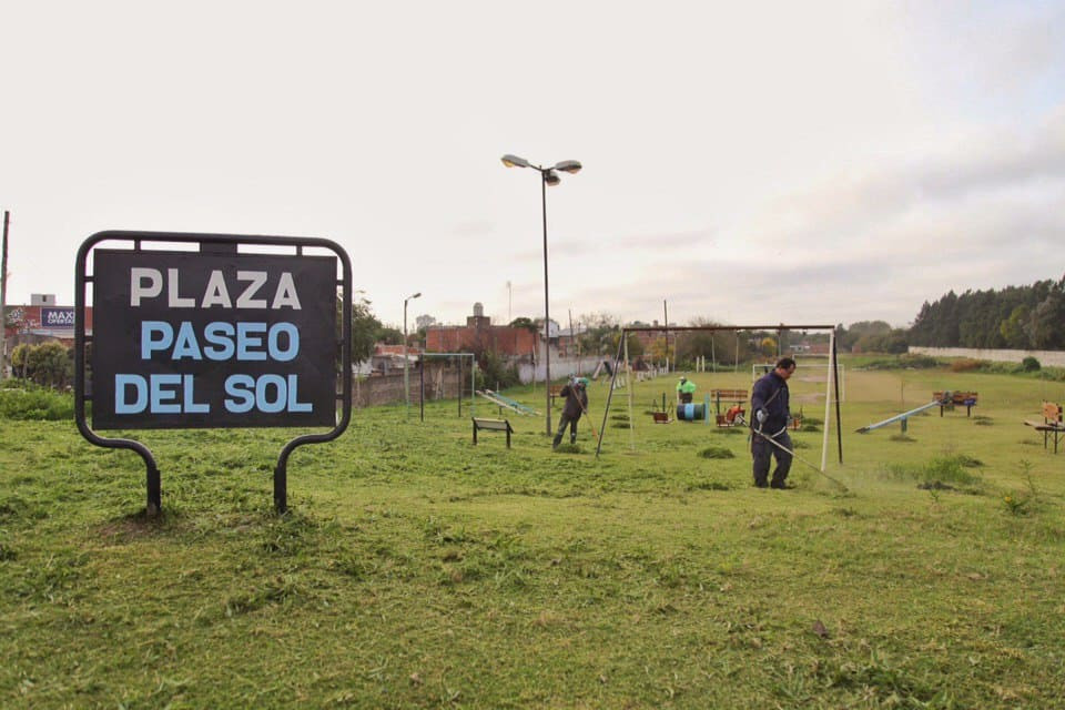 Grandes operativos de limpieza en los barrios El Sol y Los Eucaliptus