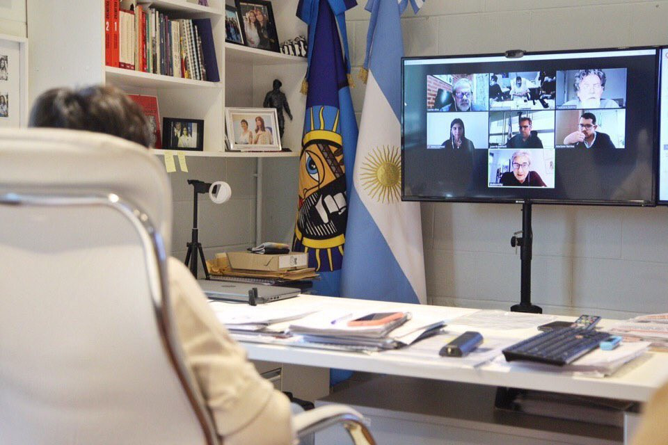 La intendenta realizó una videoconferencia con autoridades del Ministerio de Ambiente de la Nación y el Organismo Provincial de Desarrollo Sostenible.